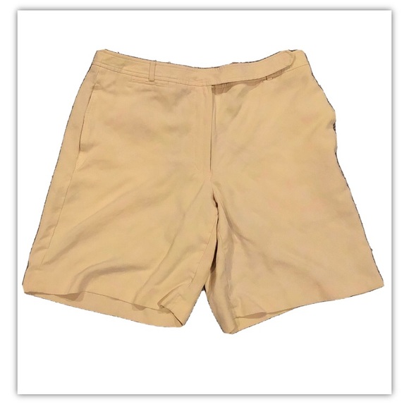 Liz Claiborne Pants - Liz Golf Liz Claiborne Women’s Yellow Golf Walking Shorts Size 12 100% Silk